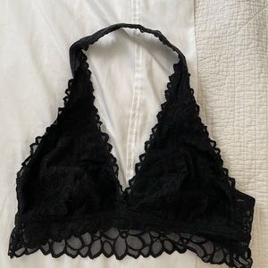 Pink halter bralette